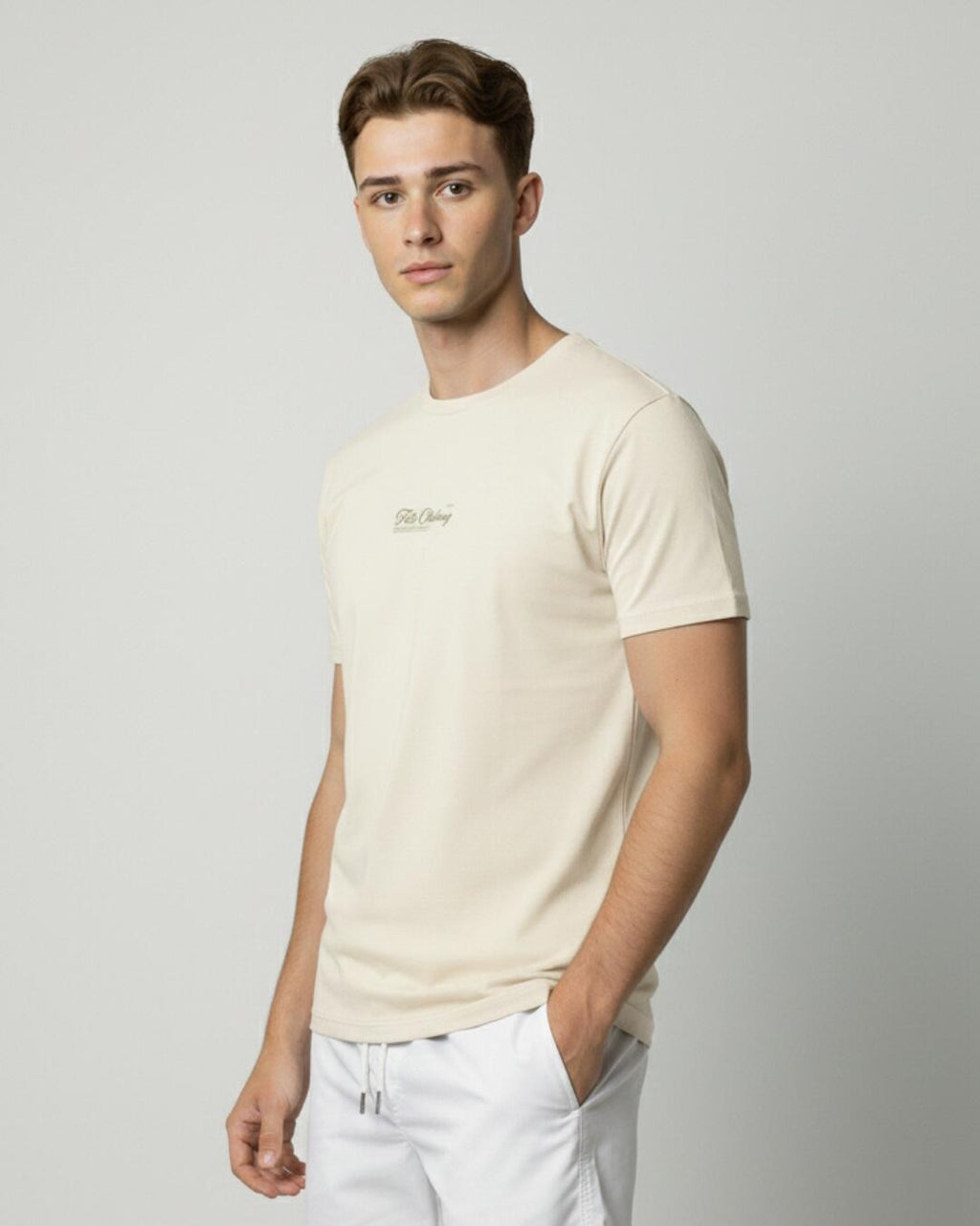 Camiseta Estampada Islands Beige
