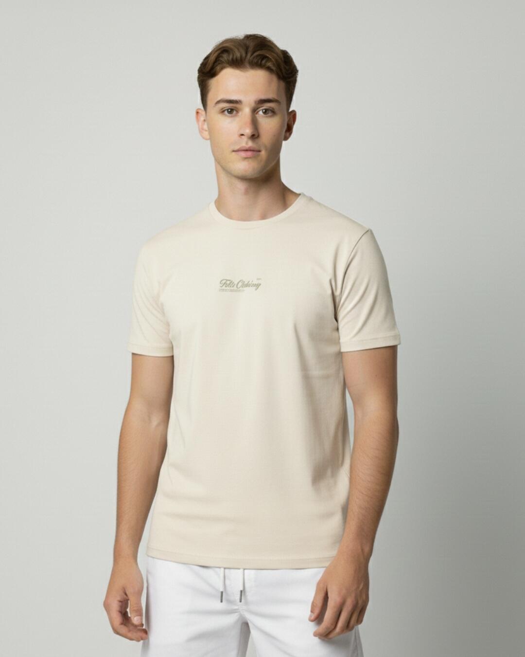 Camiseta Estampada Islands Beige