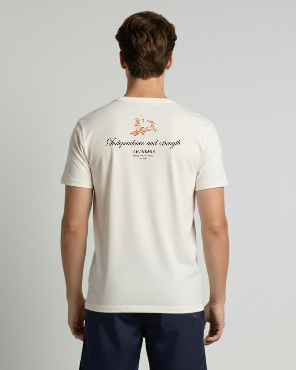 Camiseta Estampada Arthemis Bege