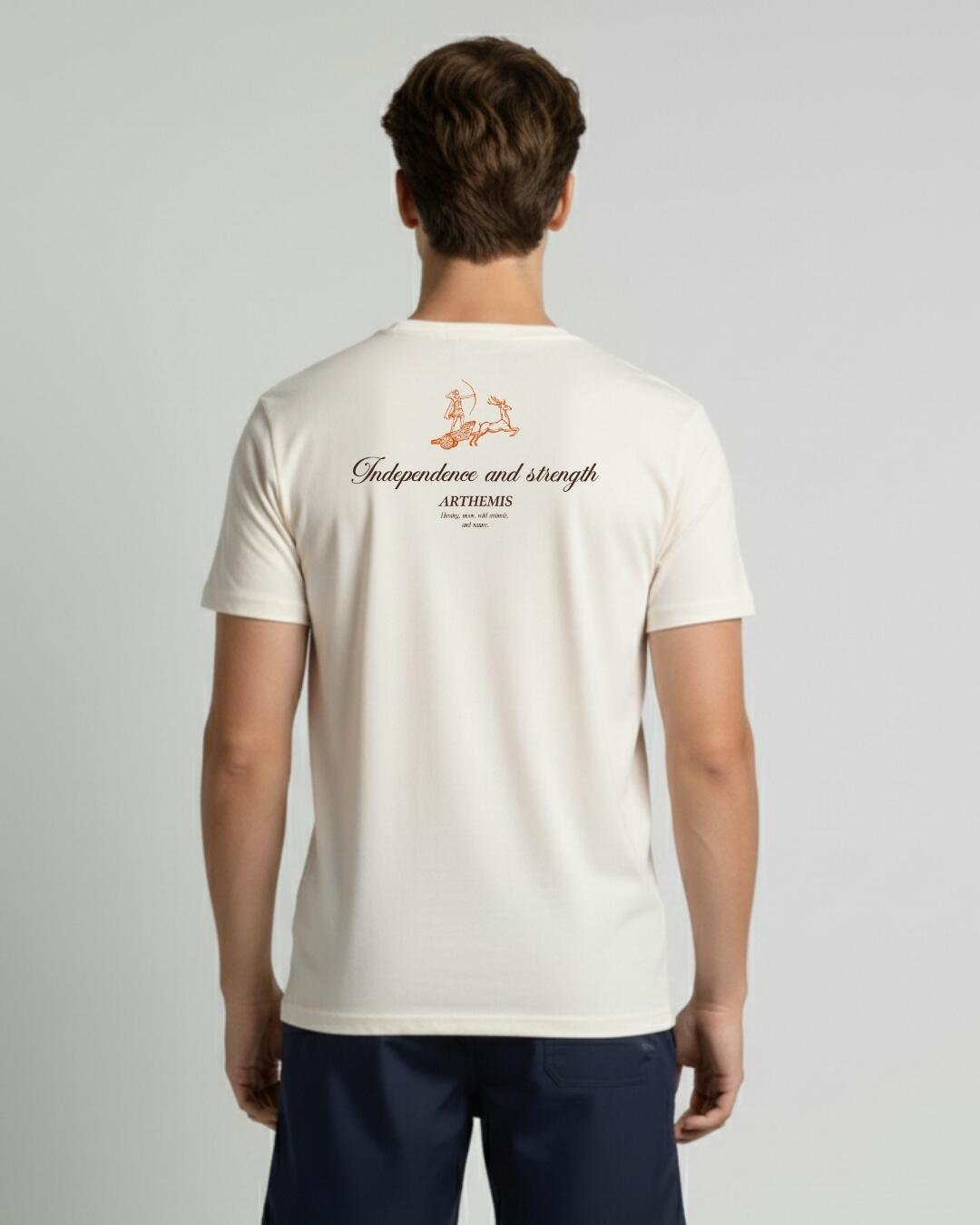 Camiseta Estampada Arthemis Bege