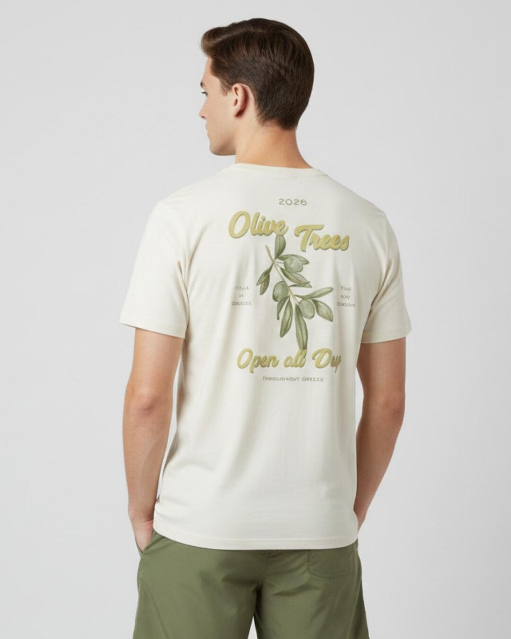 Camiseta Estampada Olive Bege