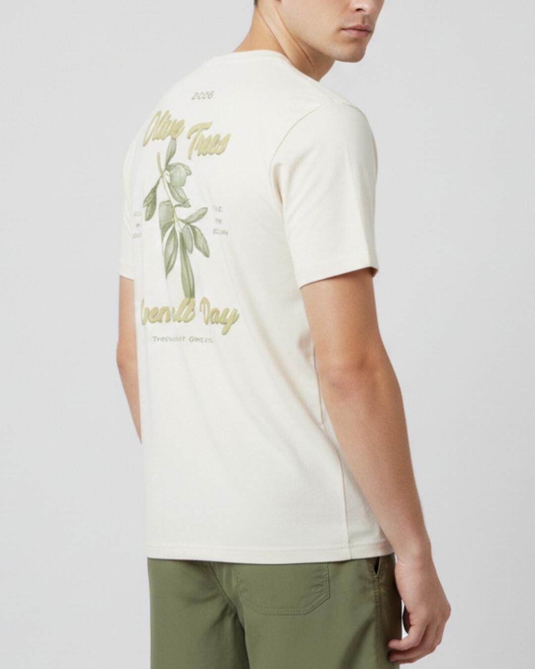 Camiseta Estampada Olive Bege
