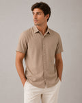 Camisa de Botão MC Viscose Modena Dune