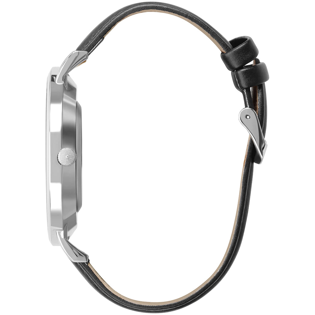 Relógio Masculino Preto Pulseira De Couro Murray Black Hill 40mm