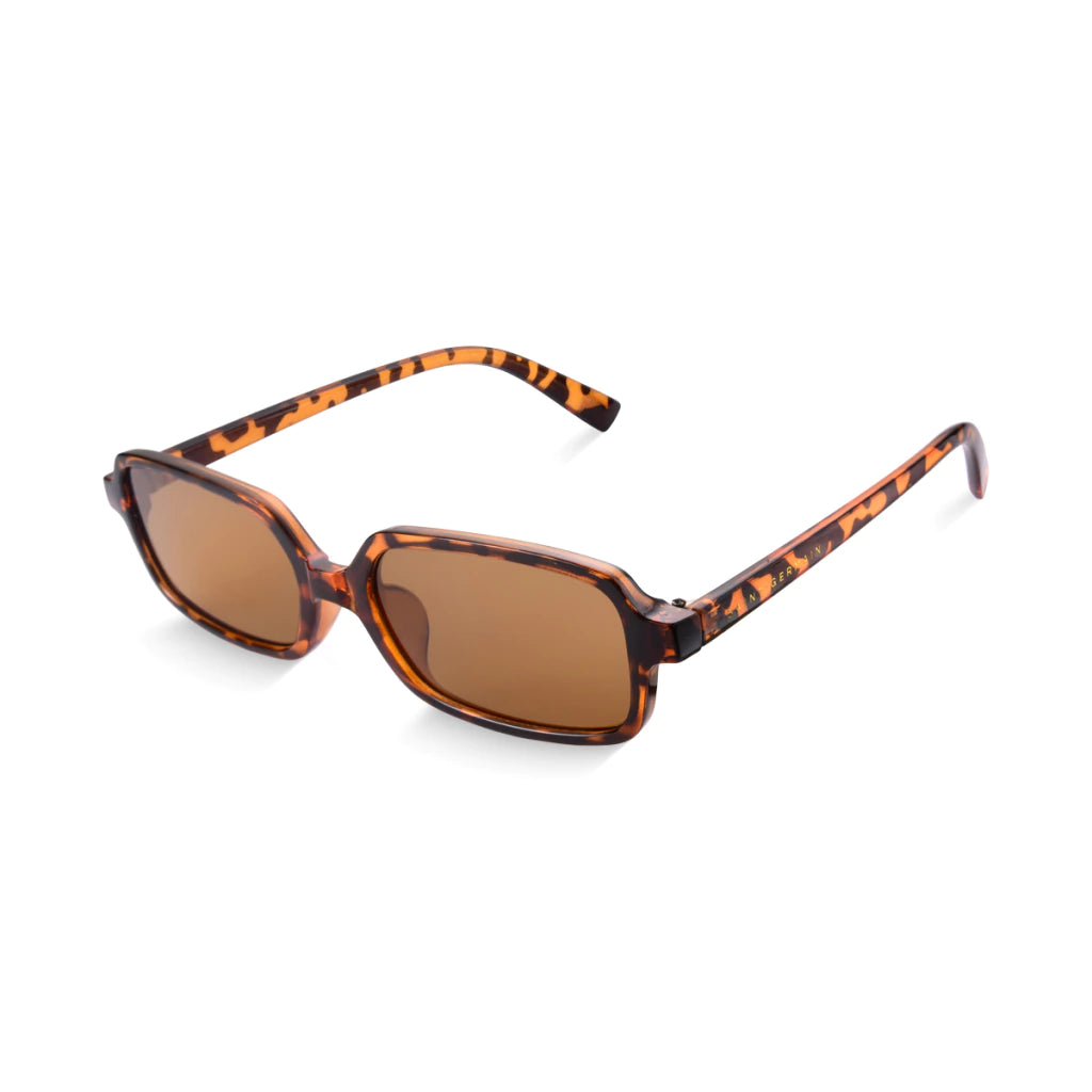 Óculos de Sol Retangular Ibiza Tortoise Clássico
