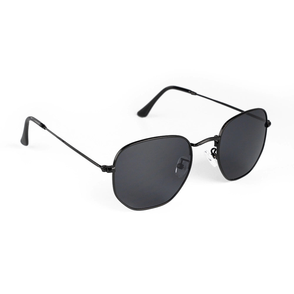 Óculos de Sol Clássico Hexagonal Harbor Full Black