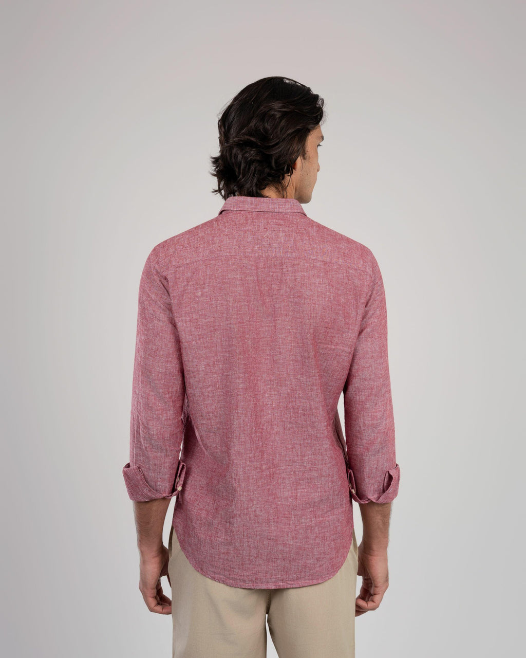 Camisa de Botão ML Linho Pienza Bordô