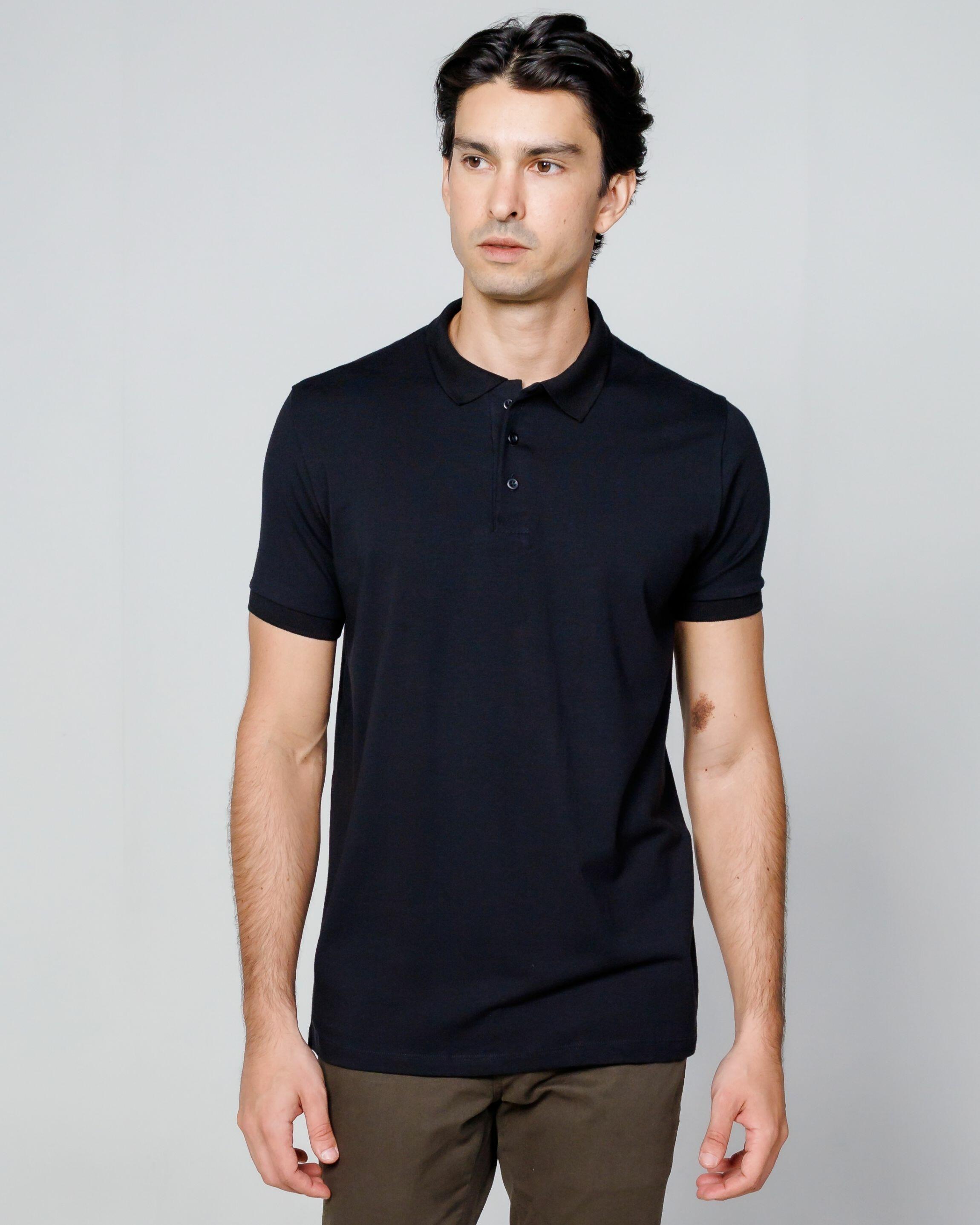 Polo Cotton Pima Black