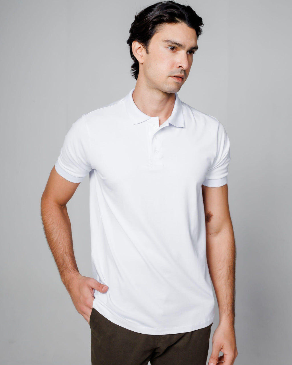 Polo Cotton Pima White