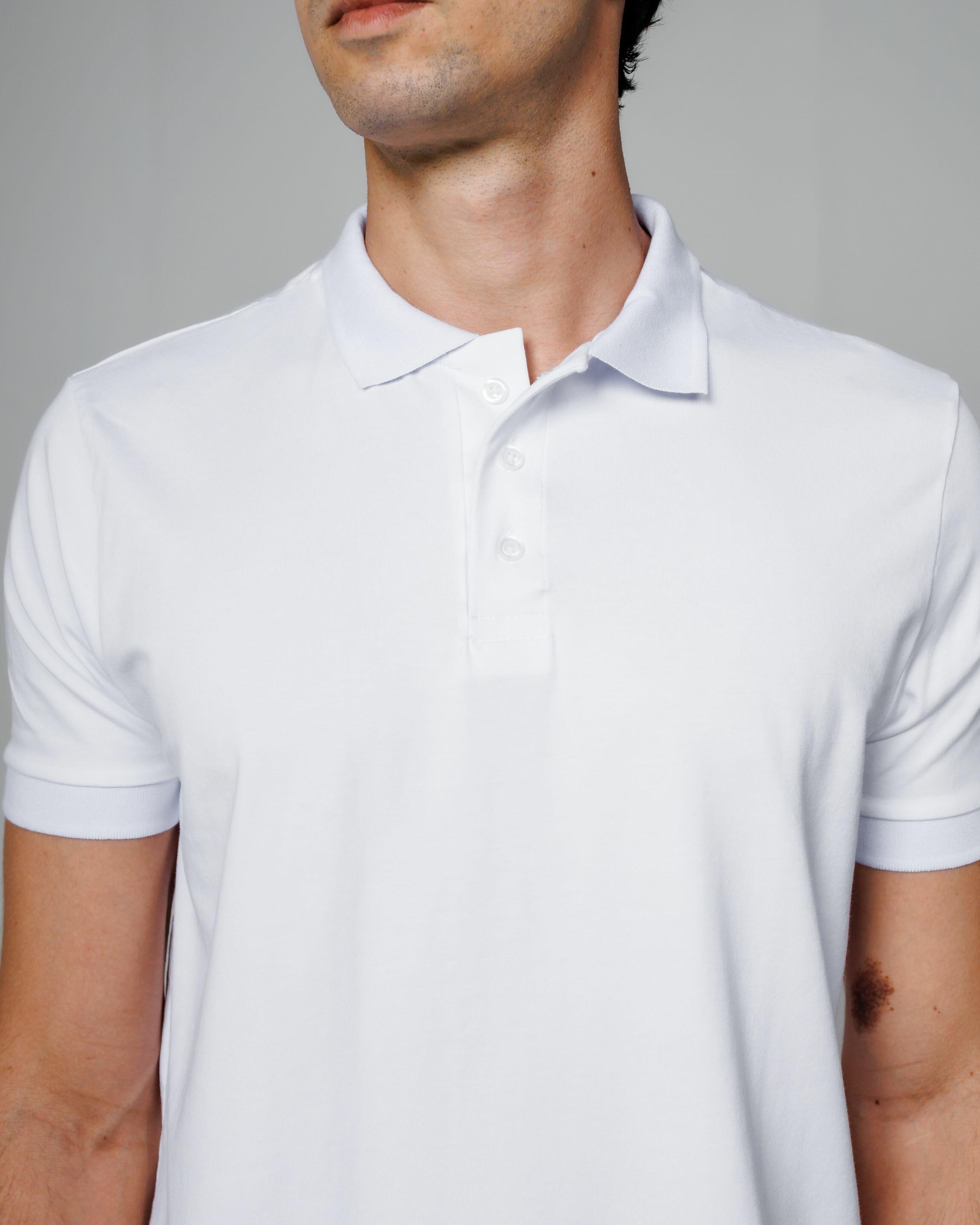 Polo Cotton Pima White