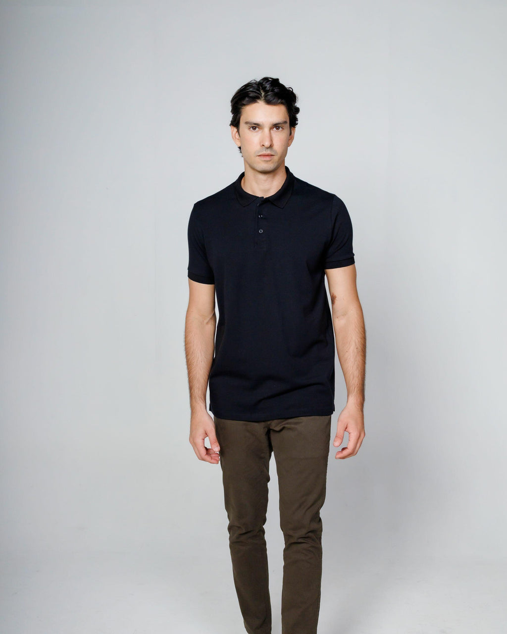 Polo Cotton Pima Black