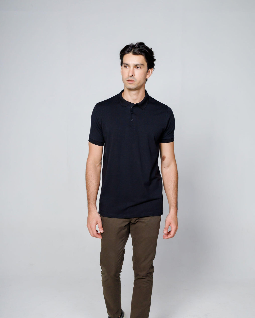 Polo Cotton Pima Black