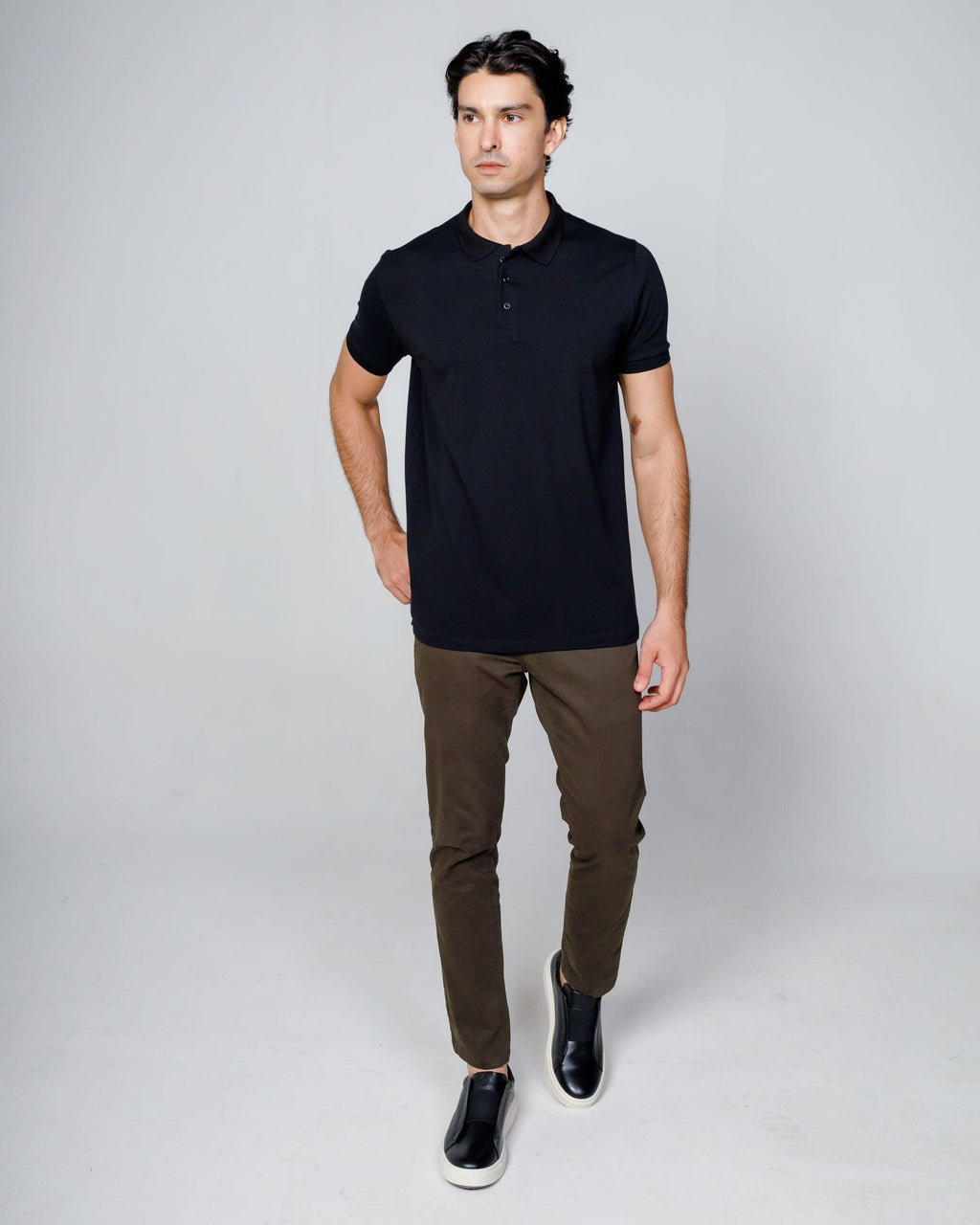 Polo Cotton Pima Black
