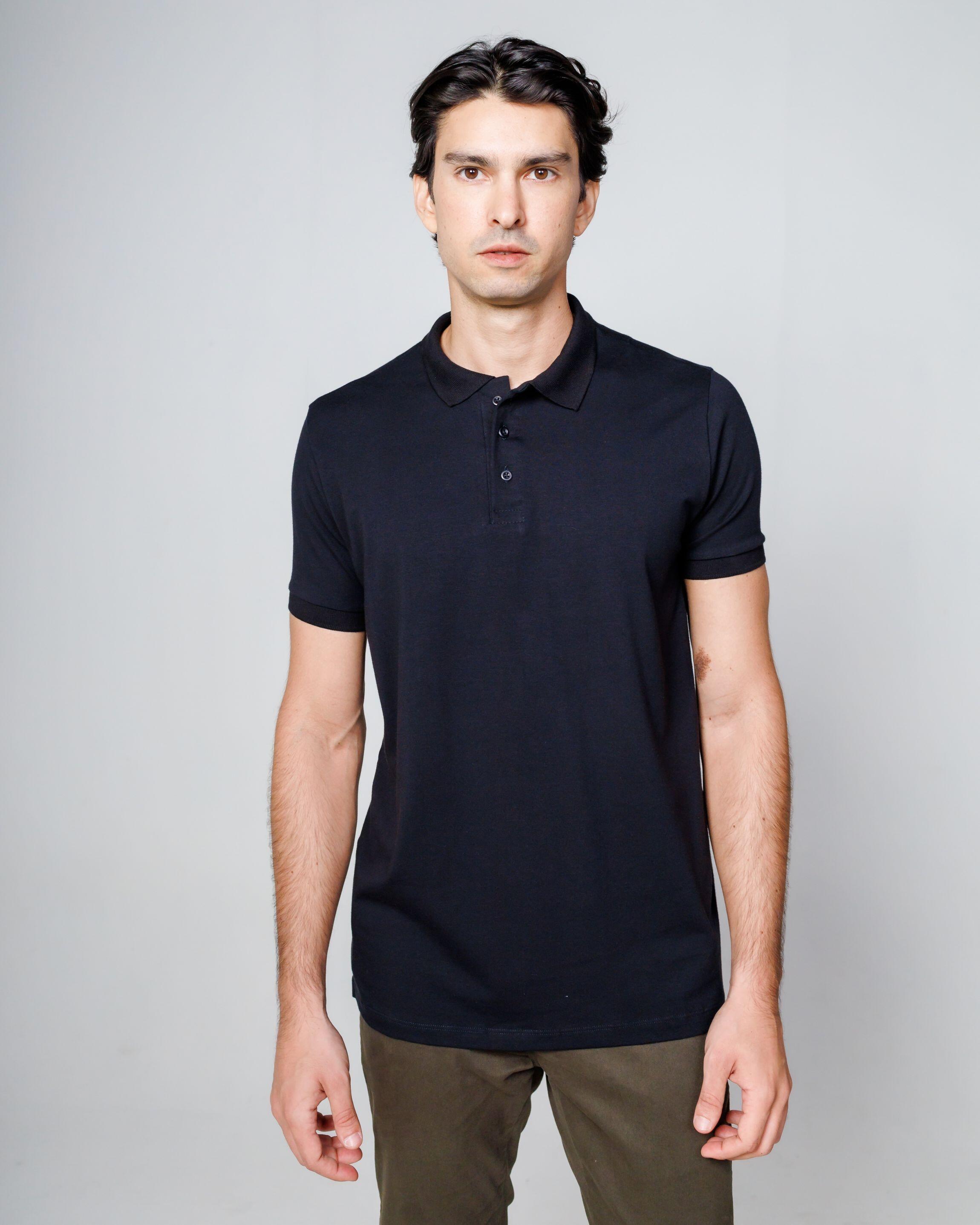Polo Cotton Pima Black