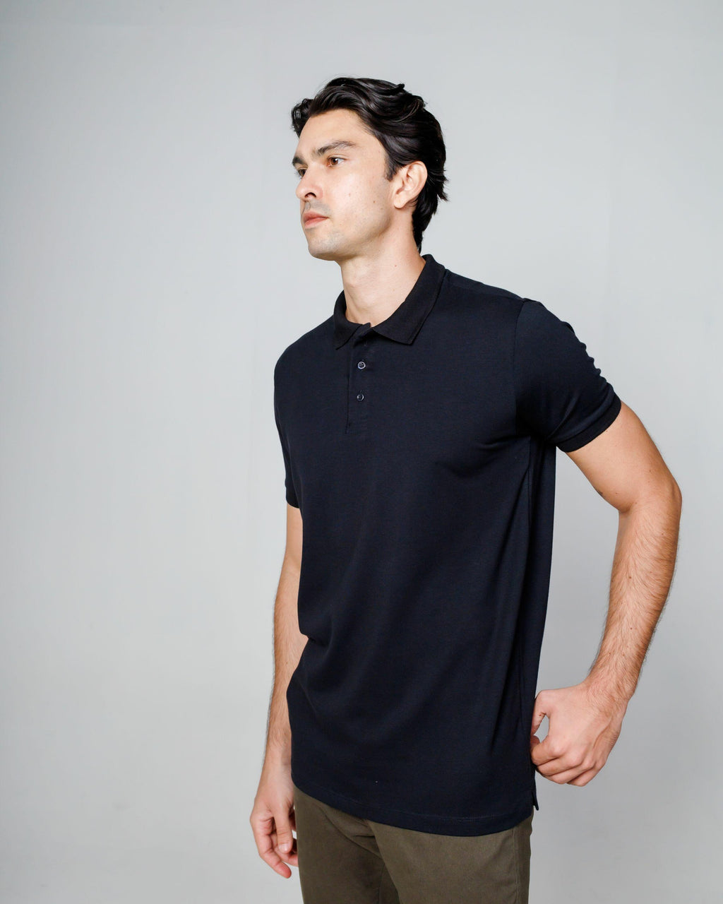 Polo Cotton Pima Black