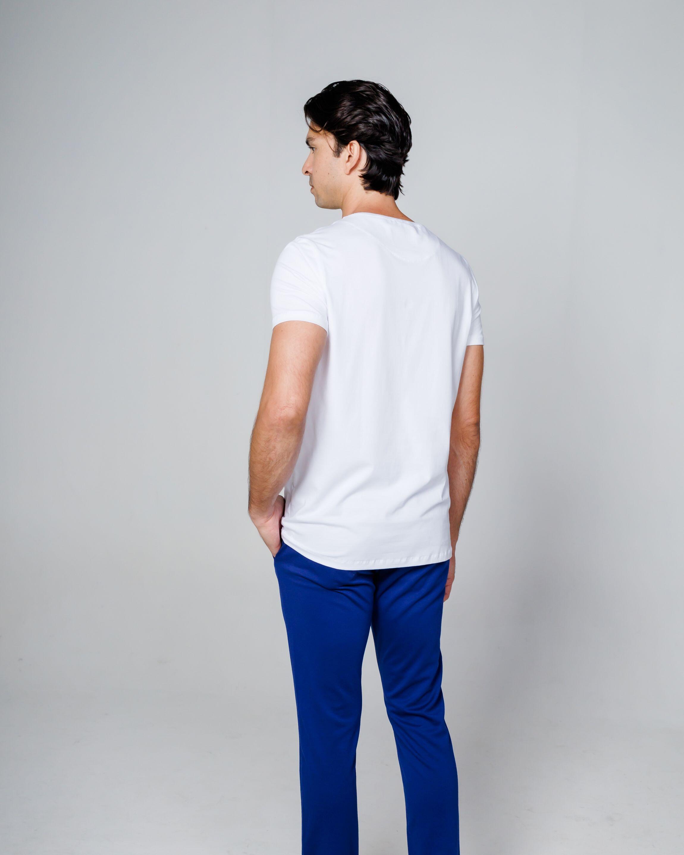 Camiseta Egípcio Gola Redonda White