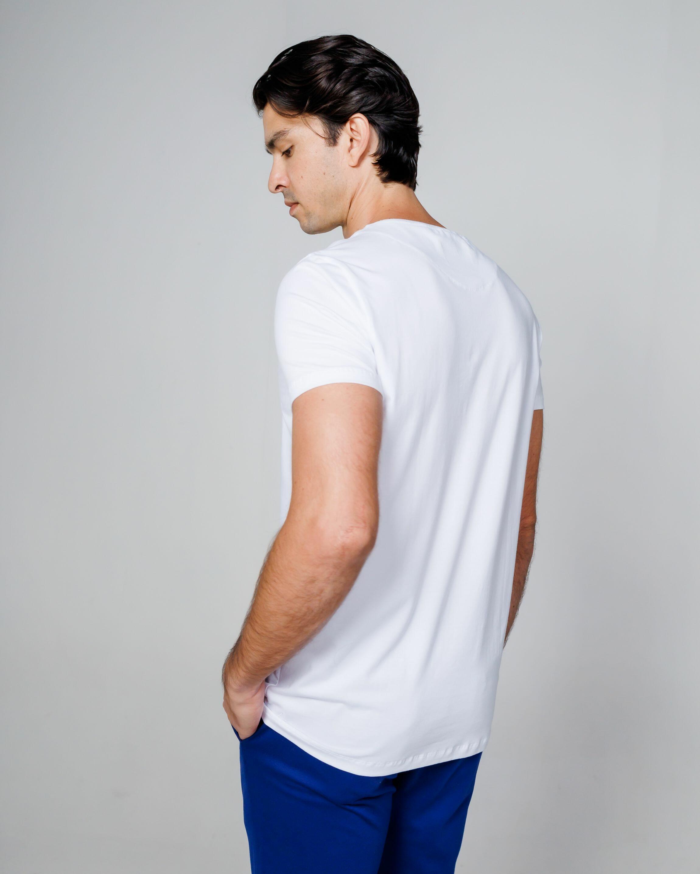 Camiseta Egípcio Gola Redonda White