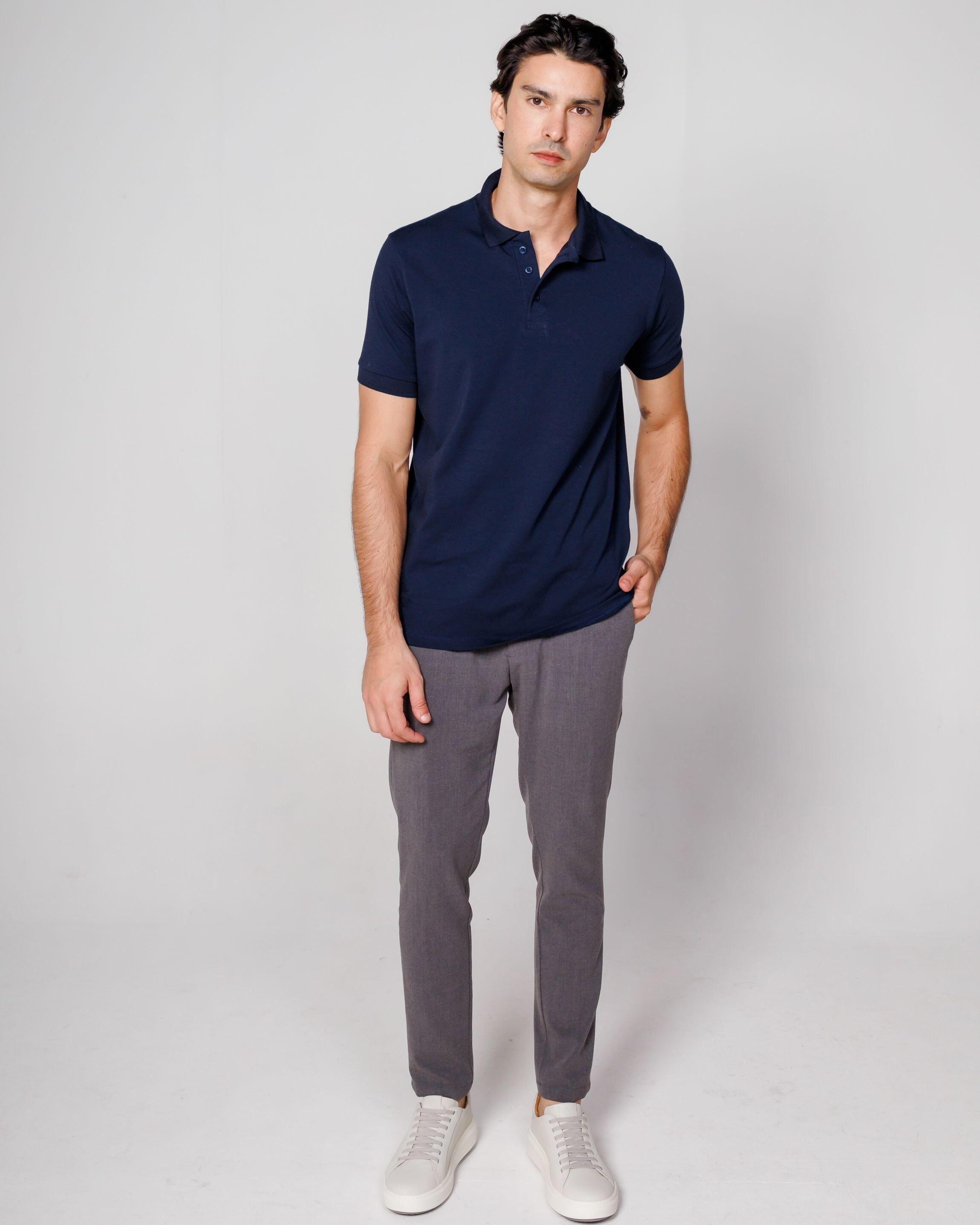 Polo Cotton Pima Navy