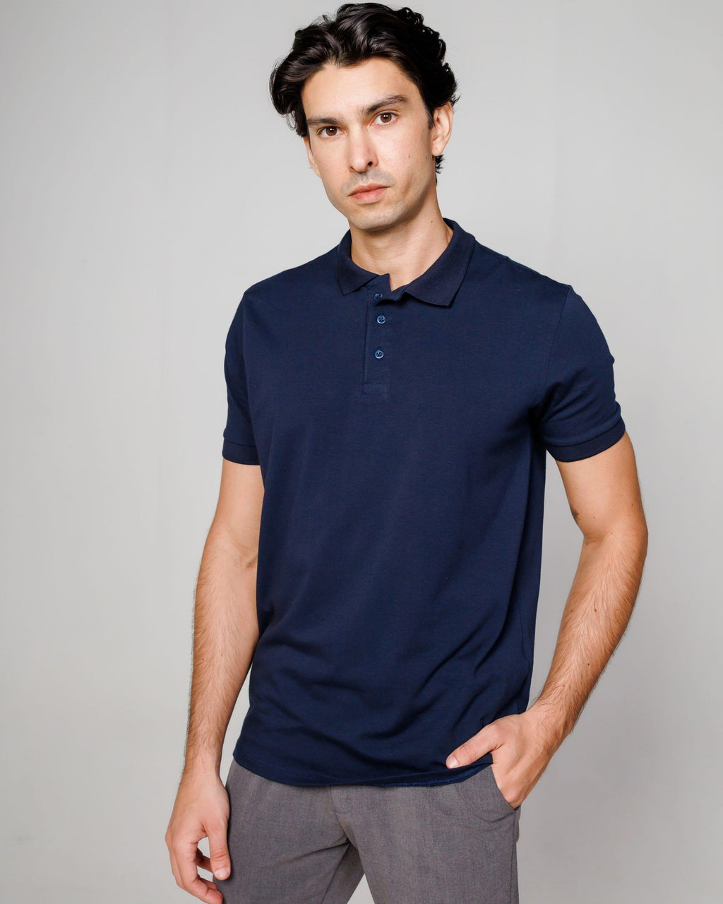 Polo Cotton Pima Navy