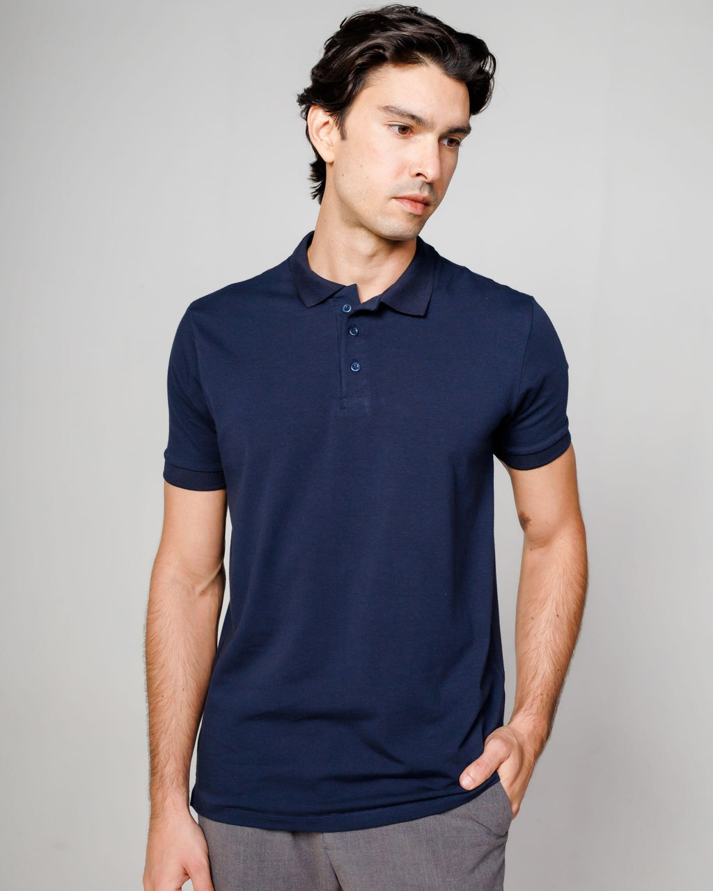 Polo Cotton Pima Navy