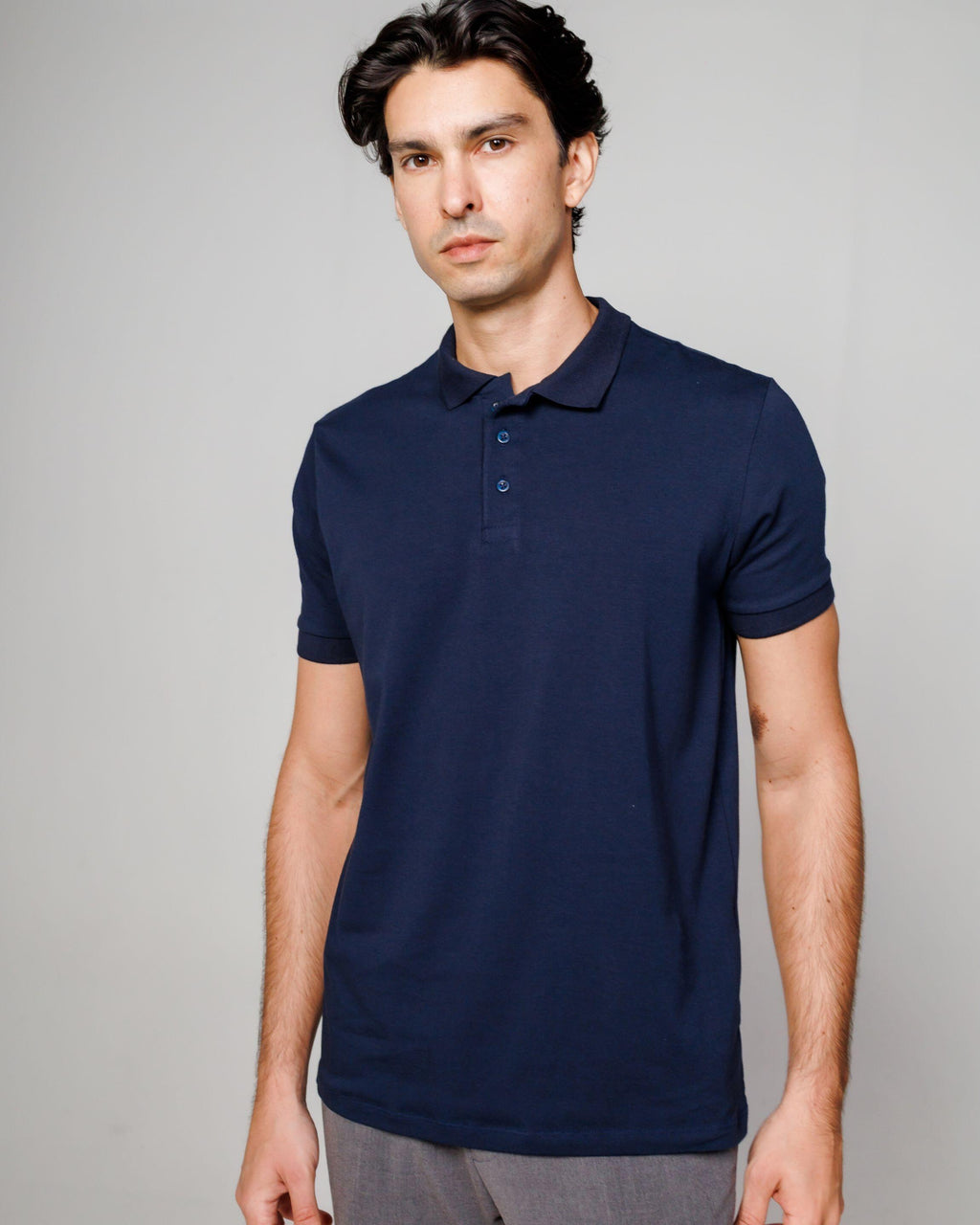Polo Cotton Pima Navy