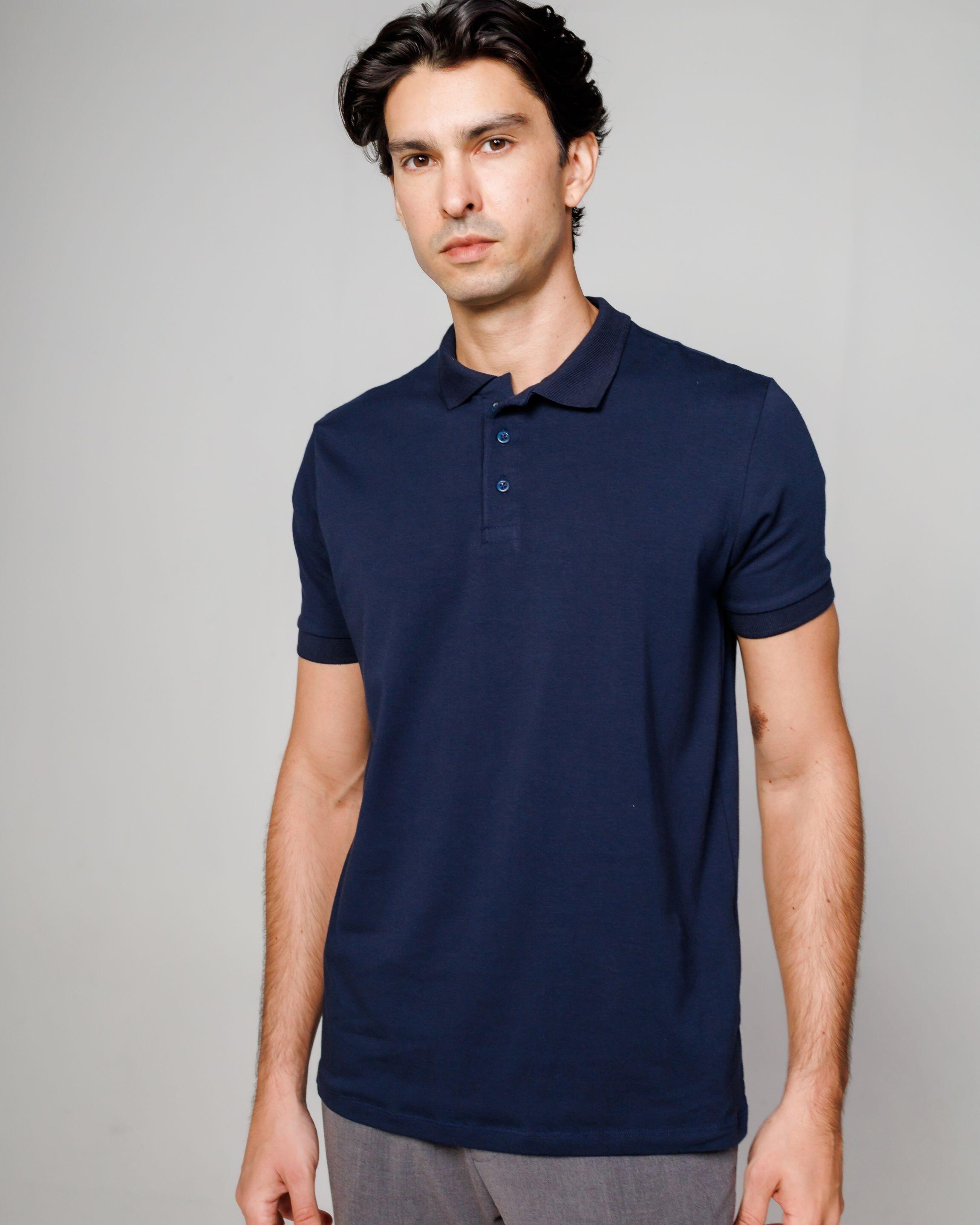 Polo Cotton Pima Navy