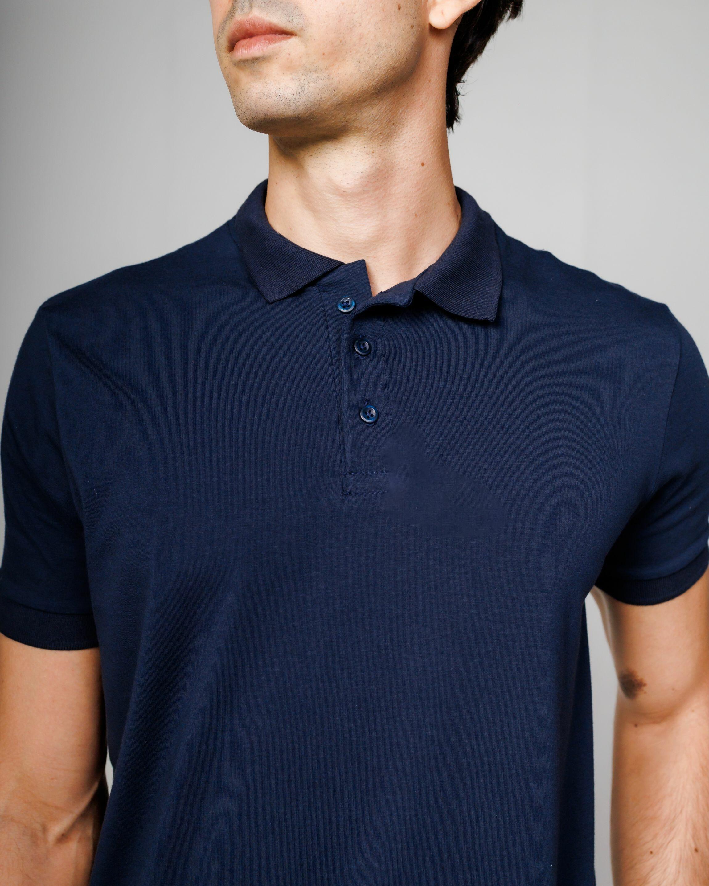 Polo Cotton Pima Navy