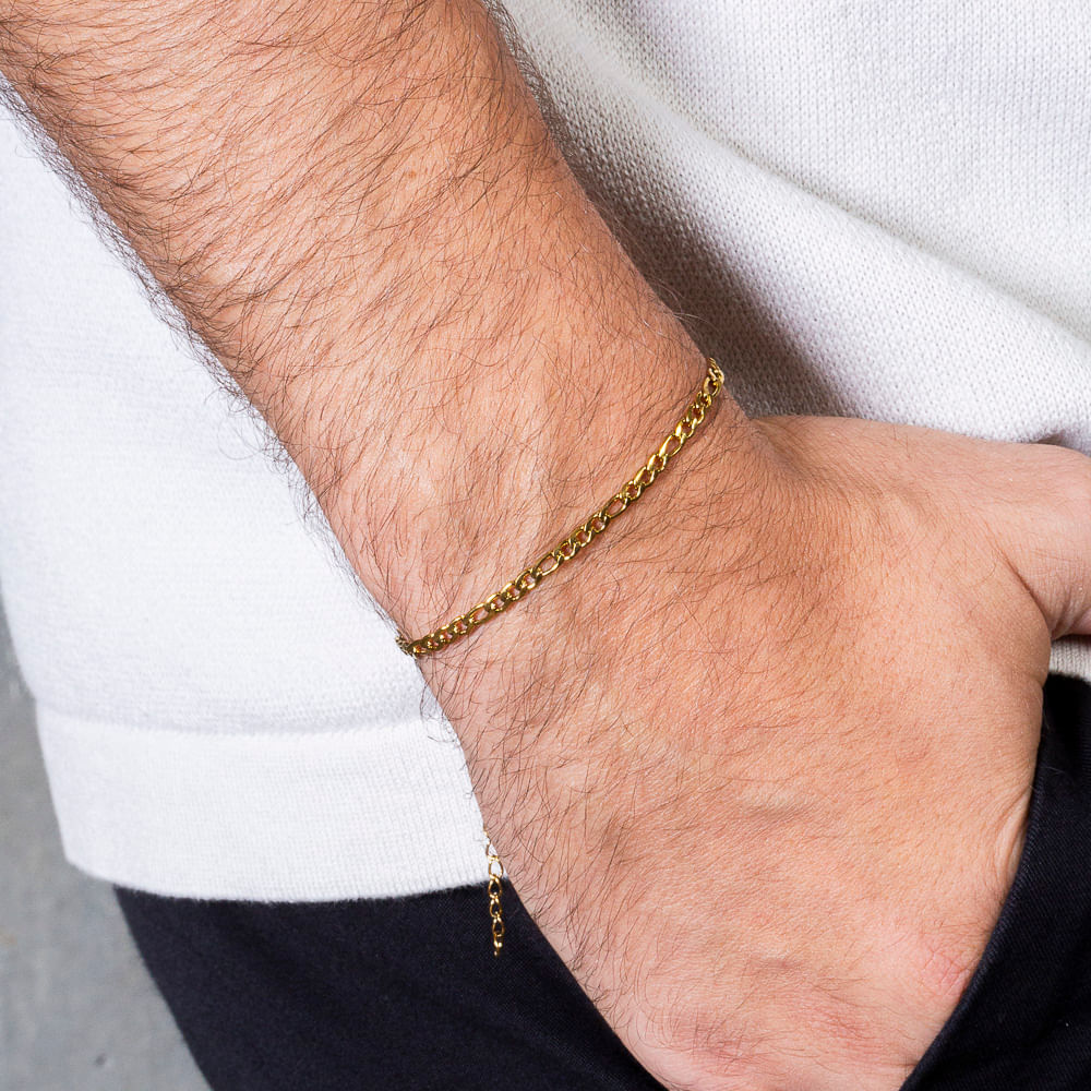 Pulseira Alfred de Aço Dourado