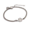 Pulseira Aco Corrente Amuleto Niquel