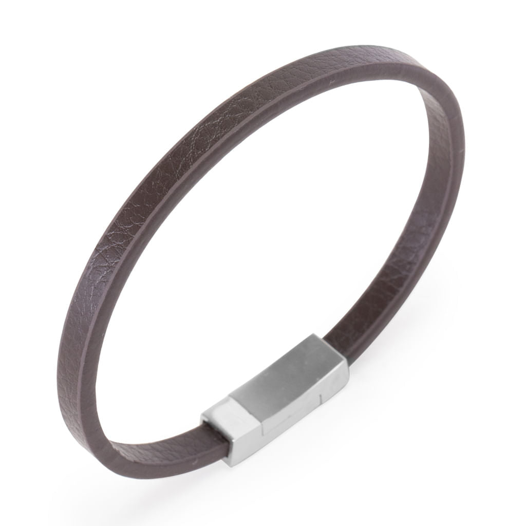 Pulseira Arnault de Couro Marrom