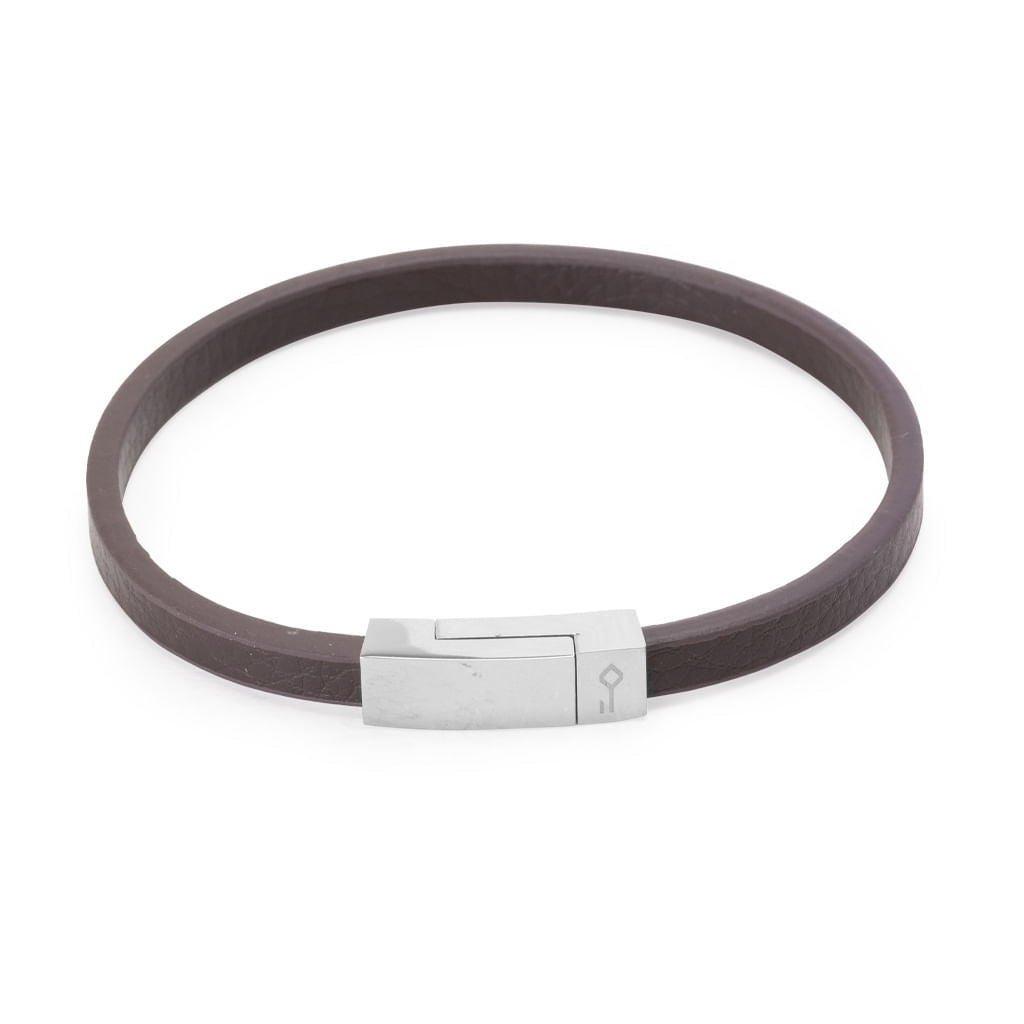 Pulseira Arnault de Couro Marrom