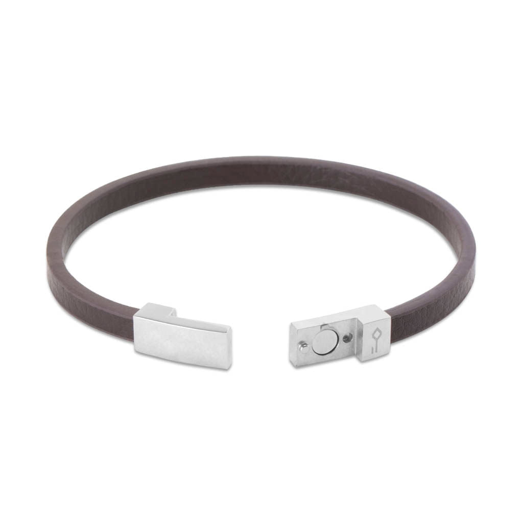 Pulseira Arnault de Couro Marrom