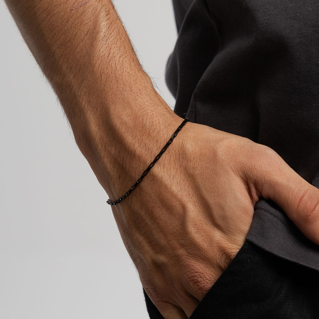 Pulseira Marcel de Aço Preto
