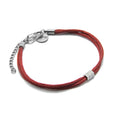 Pulseira Matiz Oasis Bordô de Cetim e Aço