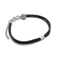 Pulseira Matiz Oasis Preto de Cetim e Aço