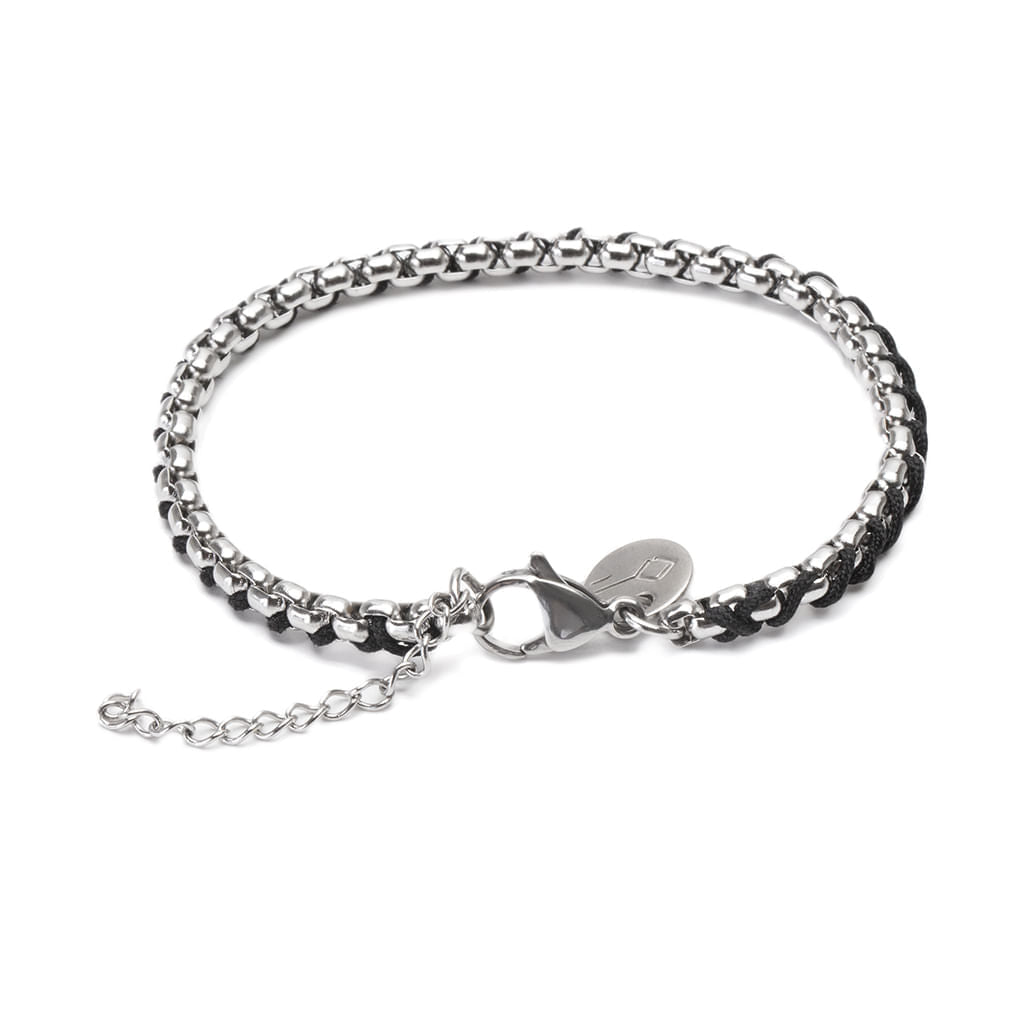 Pulseira Aco Obama Preto Niquel Aj