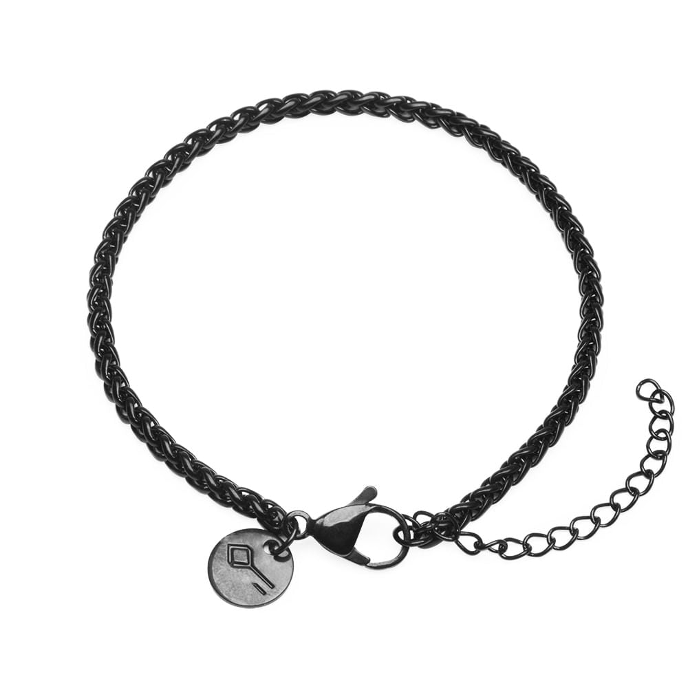 Pulseira Reyes de Aço Preto