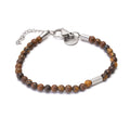 Pulseira Zeng de Pedra Natural Olho de Tigre Marrom