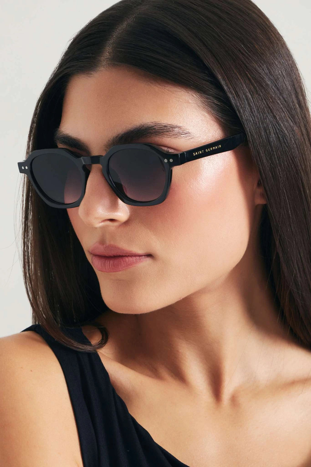 Óculos de Sol Quadrado Mizu Tortoise Preto