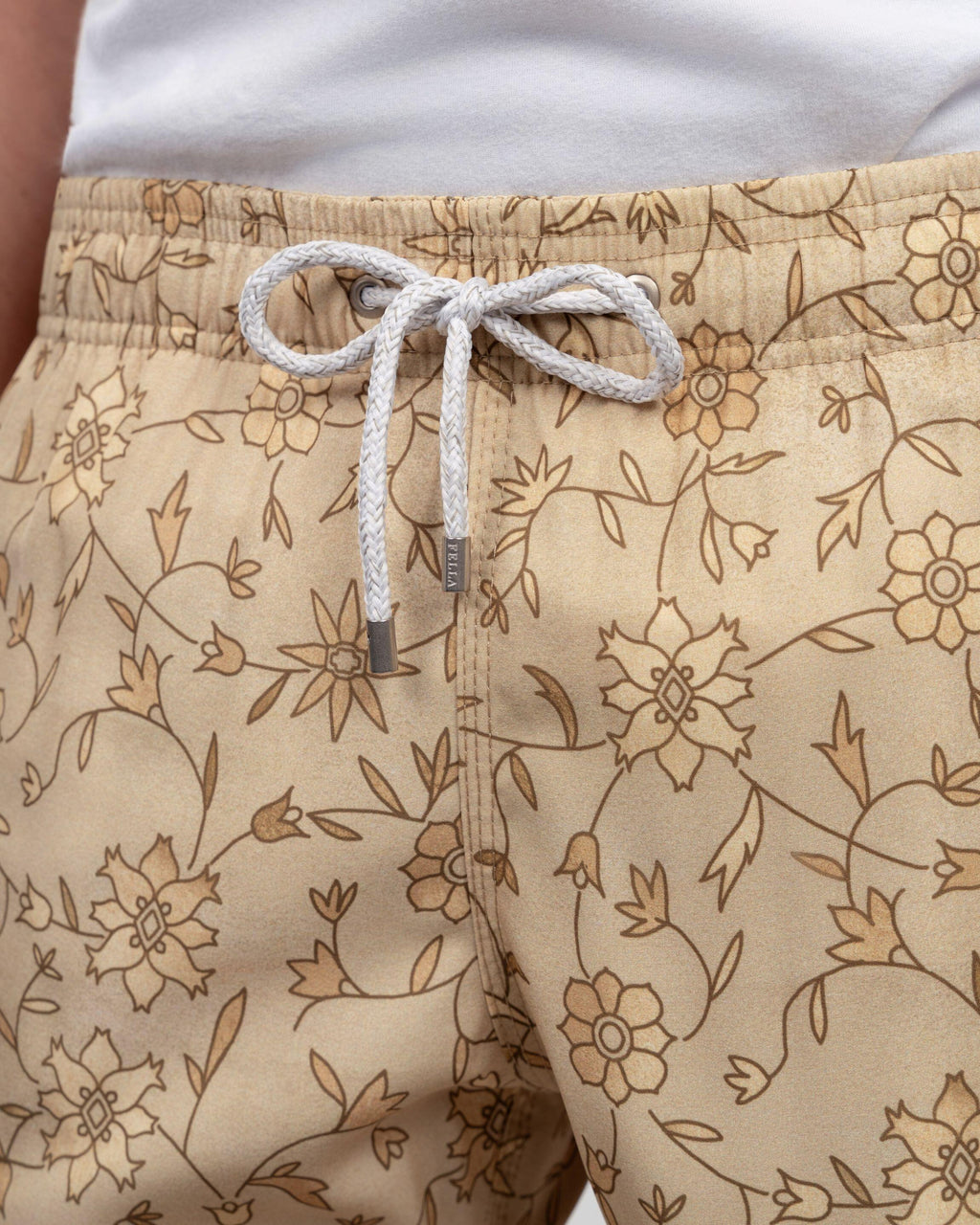 Short Estampado Garden Amarelo