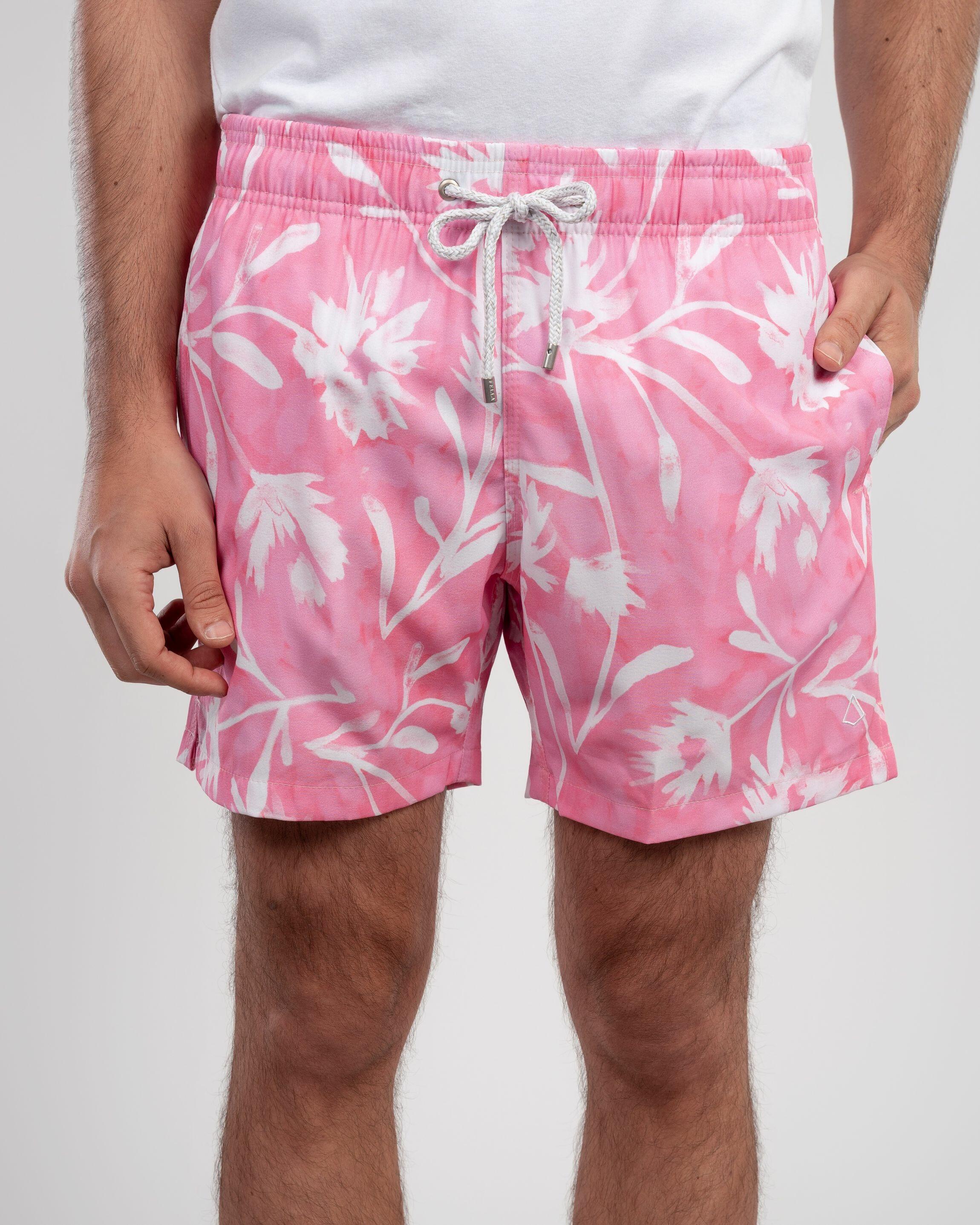 Short Estampado Versalhes Rosa