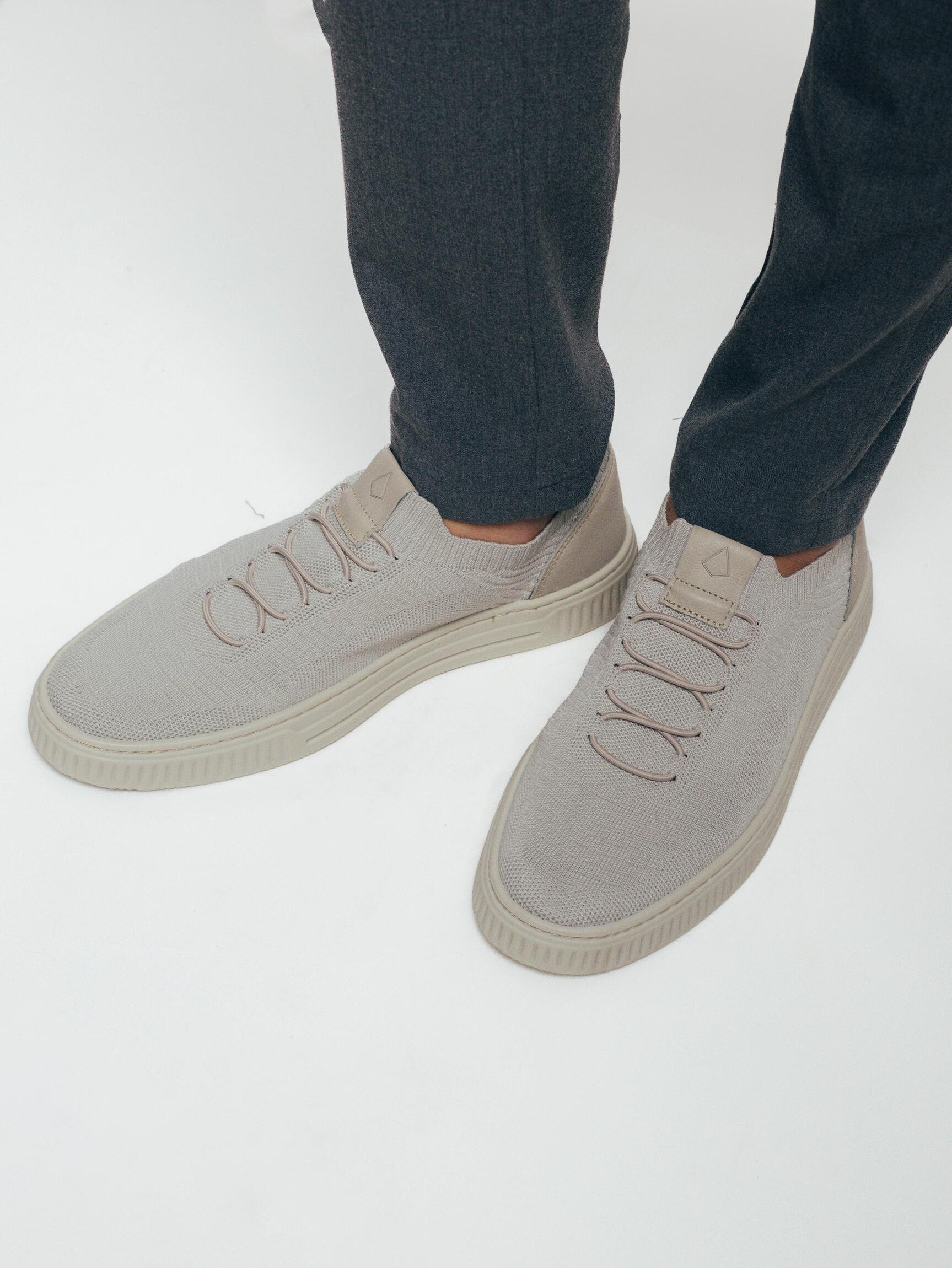 Tênis Knit Bege